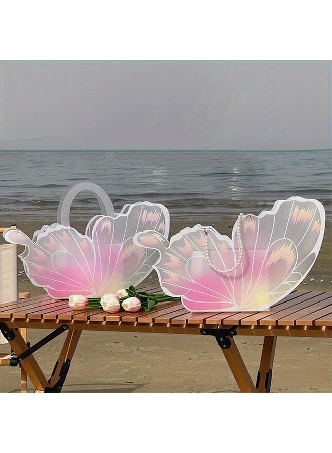 5pcs Pink Butterfly Cake Box With Transparent Inserts Plaque For Mothers Day Cake Decoration Packaging - Image 3
